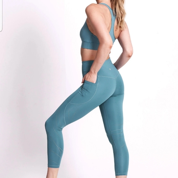 Dharma Bums Pants - Dharma Bums Teal Leggings